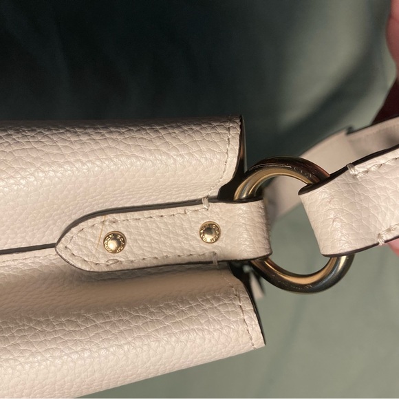 Coach 1011 Town Bucket chalk white pebbles Leather Shoulder Bag - Picture 10 of 11